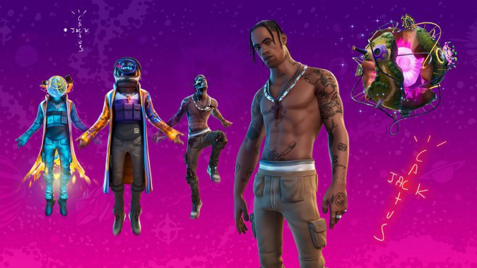 ������֮ҹ Fortnite 2020Travis Scott�ݳ��ᡷ4K��ϷͼƬ