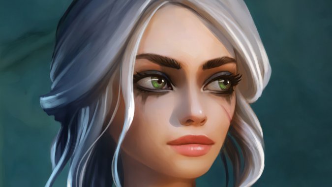 ����ʦ3����The Witcher 3 Wild Hunt���׾���Ů��  4KͼƬ