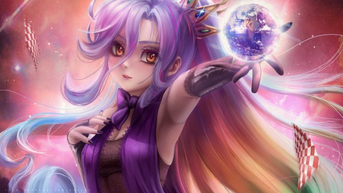 NO GAME NO LIFEϷShiroŮ廭ͼƬ