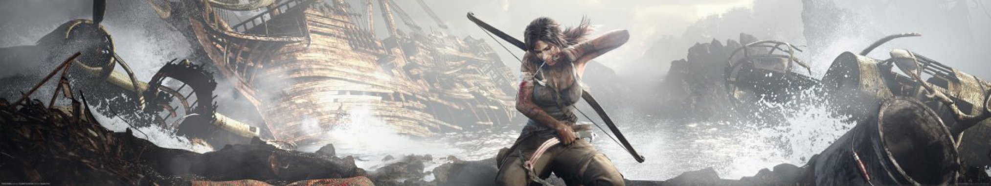 ����Ĺ��Ӱ Tomb Raider��7680x1440��ϷͼƬ