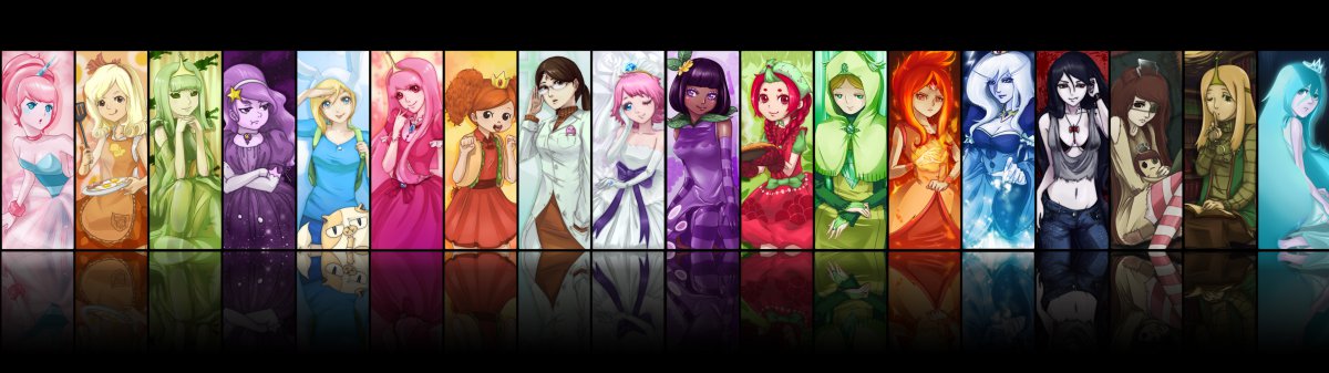 ðյĹAdventure Time Princesses 3840x1080ͼƬ