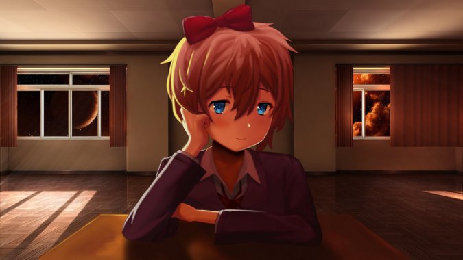 ���Ķ���ѧ���ֲ�!(Doki Doki Literature Club!)��4kͼƬ