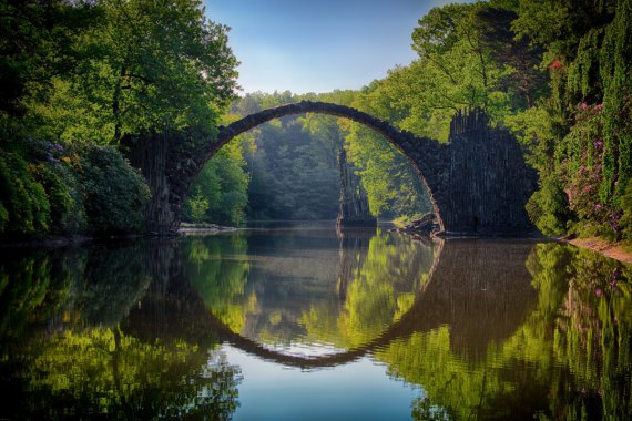 Devils Bridge ��������ɫ��ľ ���� ��ӳ6k��Ȼ�羰ͼƬ