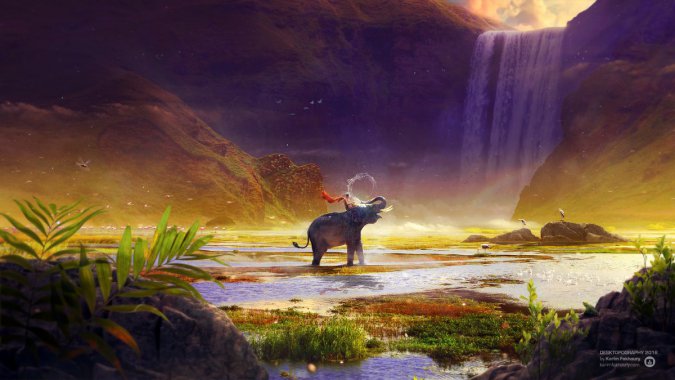 PS�ϳ�Ψ���羰ͼƬ