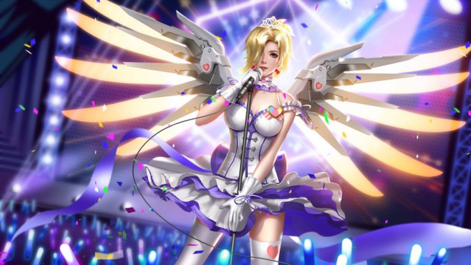 ���������ȷ�mercy��ʹ����5k������ϷͼƬ